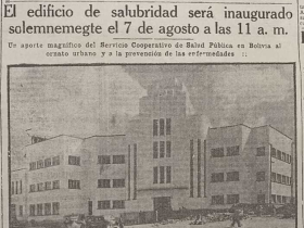  Ministerio de Salud y Deportes, edificio salubridad